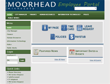 Tablet Screenshot of portal.cityofmoorhead.com