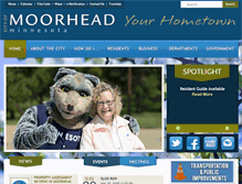 Tablet Screenshot of cityofmoorhead.com